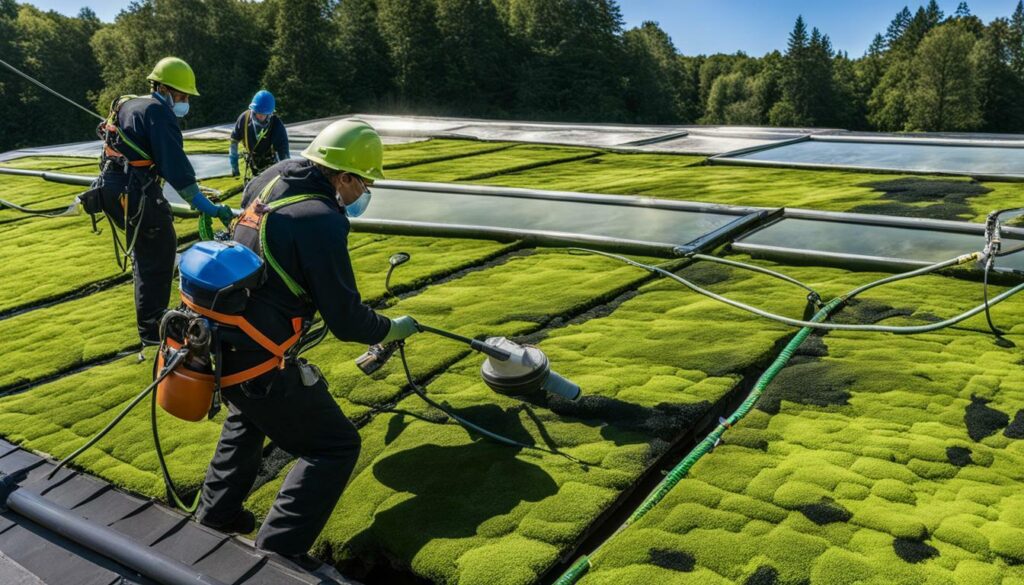 Professional Roof Algae and Moss Removal Services