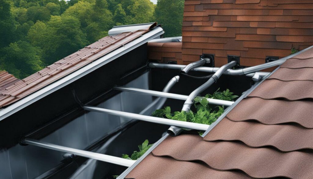 flat roof drain installation