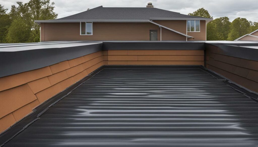flat roof gutter system