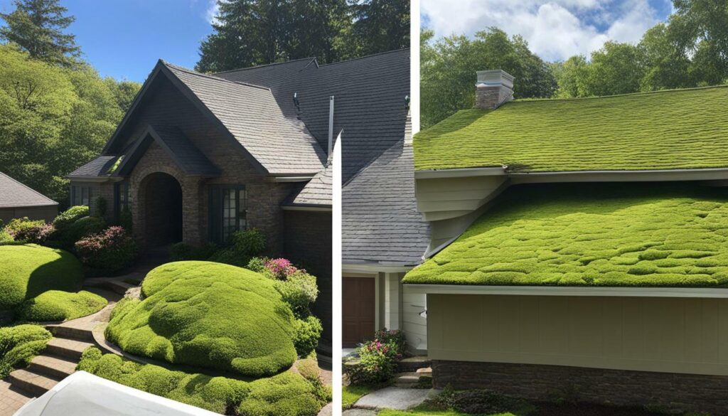 moss removal from roofs