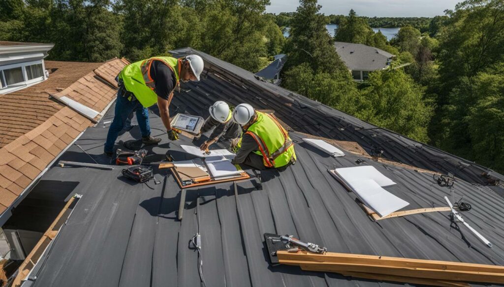 roof damage repair estimate
