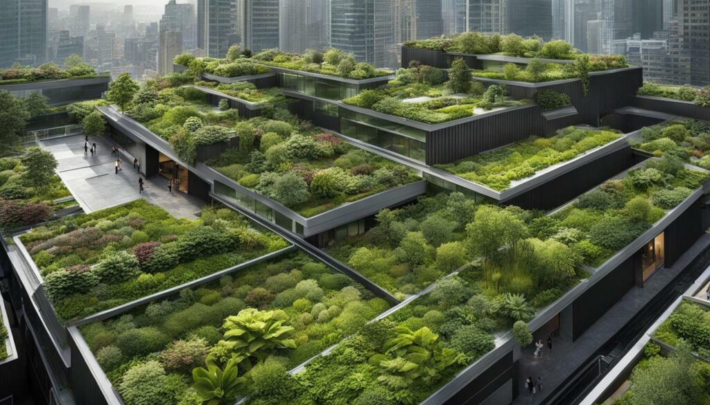 stormwater management with green roofs